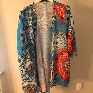 Open front kimono